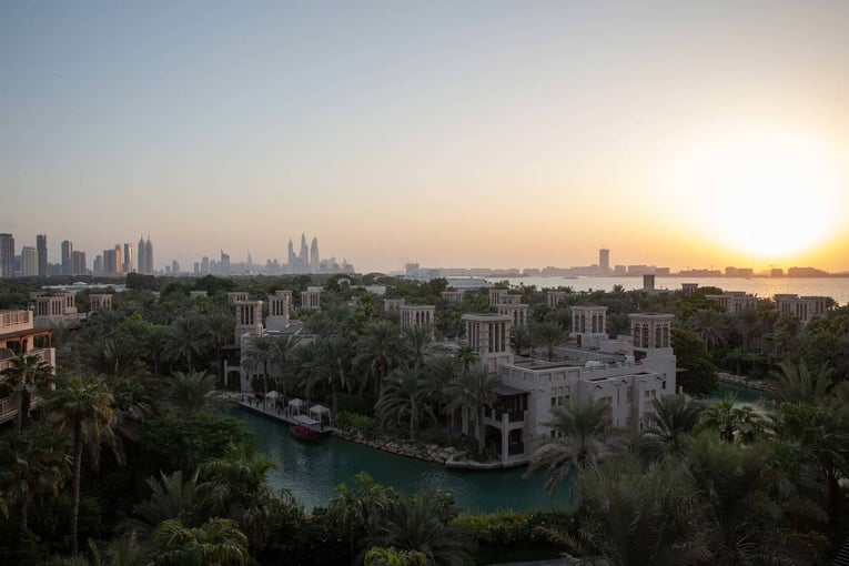Jumeirah Dar Al Masyaf jumeirah-dar-al-masyaf-sunset-view-over-waterway_6-4_landscape