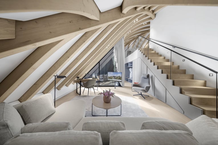 Lanserhof Sylt, Německo – Sylt | Exclusive Tours LHS_ElysiumLoftSuite_-Wohnzimmer-scaled