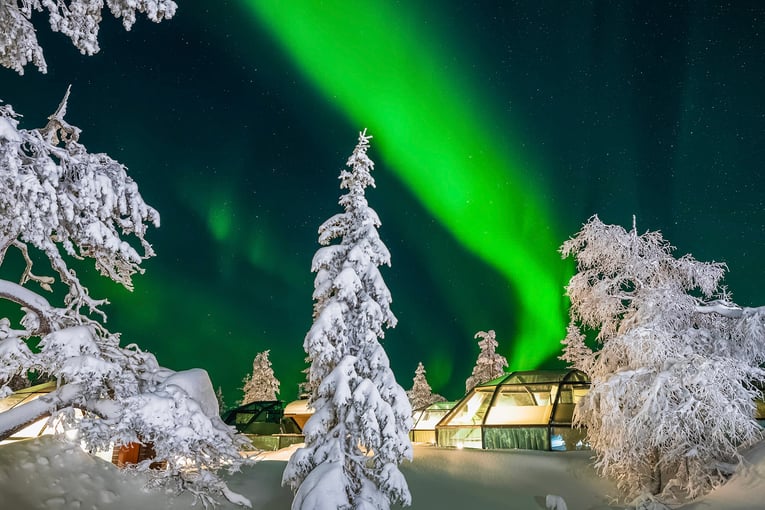 Levin Iglut, Finsko – Laponsko Winter-2019-18-12_Aurora-Borealis_Glass-Igloos_13_web