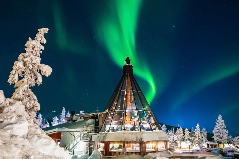 Levin Iglut, Finsko – Laponsko ravintola_aurora-sky-aurora-borealis