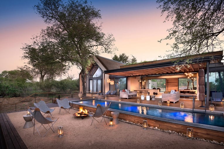 Lion Sands Ivory Lodge | Exclusive Tours Fish_Eagle_Villa-Guest_Pool_Area