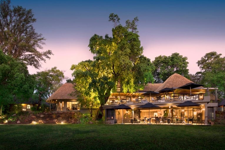 Lion Sands Ivory Lodge | Exclusive Tours Stanley___Livingston_1_Evening_Hotel_Front_View_preview