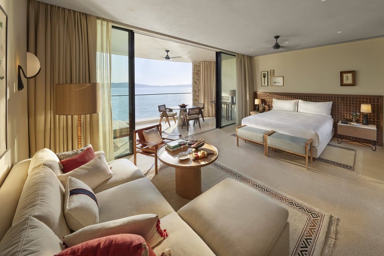 Mandarin Oriental, Costa Navarino costa-navarino-deluxe-bay-view-junior-suite-bedroom