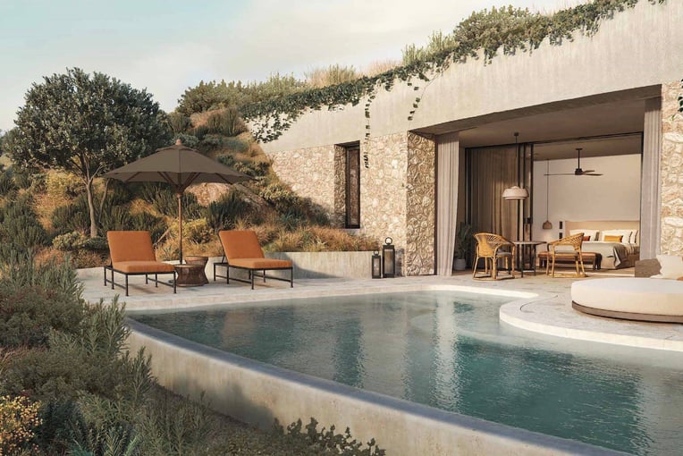 Mandarin Oriental, Costa Navarino costa-navarino-mandarin-pool-villa-exterior