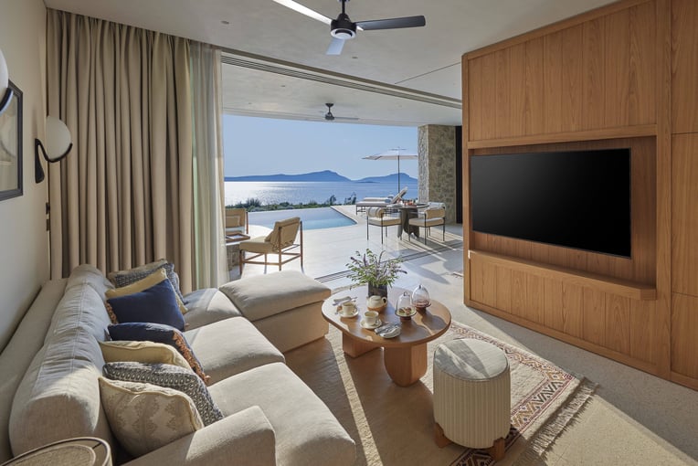 Mandarin Oriental, Costa Navarino costa-navarino-mandarin-pool-villa-living-room