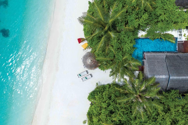 OZEN LIFE MAADHOO - Earth Pool Pavilion - Aerial