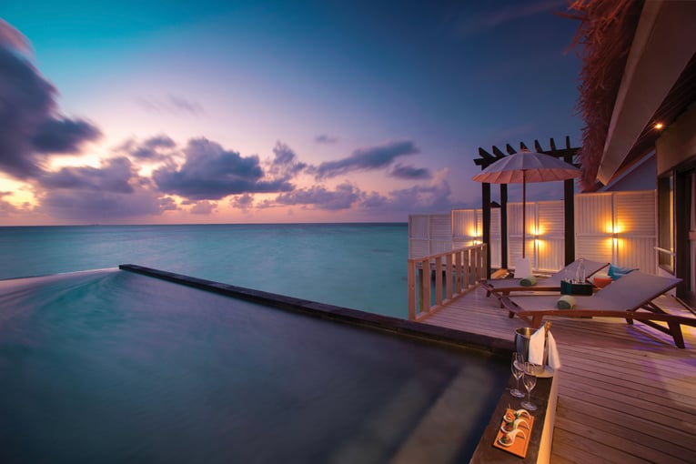 OZEN LIFE MAADHOO - Wind Villa with Pool - Exterior - Sunset