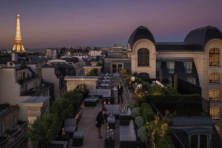 Peninsula Paris OB Terrace Night