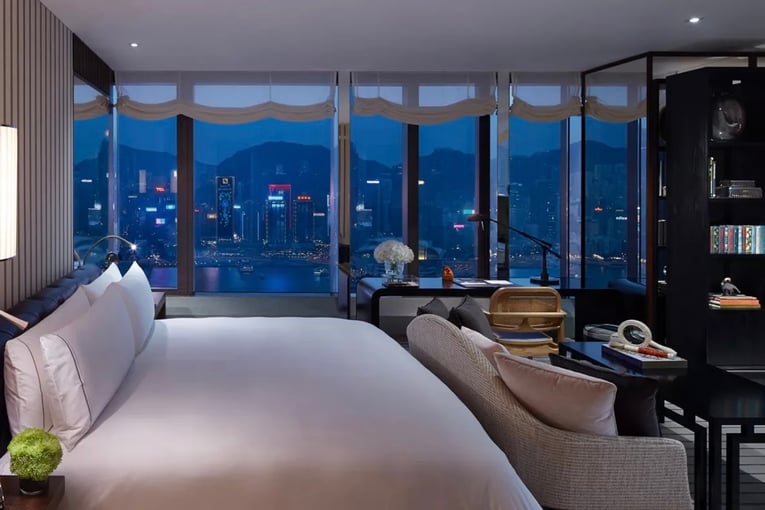 Rosewood Hong Kong, Čína – Hong Kong | Exclusive Tours RWHKG_One-Bedroom Rosewood Residences - Bedroom-3_WIDE-MEDIUM-4-3