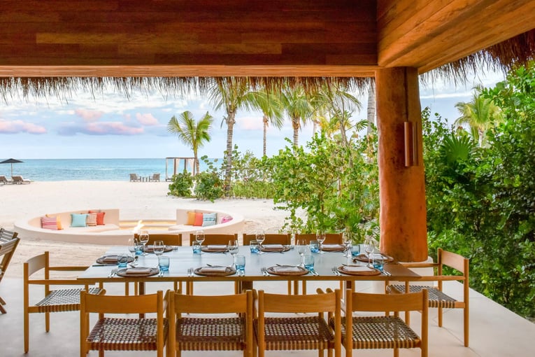 Rosewood Mayakoba aqumequedo-palapa-table-setup-view-1_WIDE-LARGE-16-9