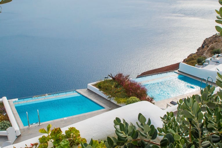 Santorini Secret Suites & Spa Grand-exterior-pools