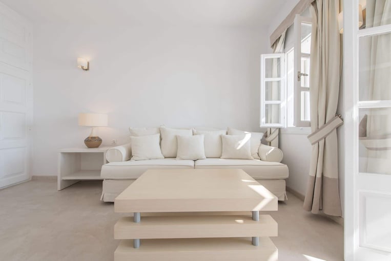 Santorini Secret Suites & Spa J.Villa-living-room-upper-floor