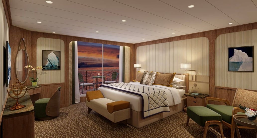 Seabourn Cestujte po světě na palubách luxusních lodí s Exclusive Tours seabourn-expedition-ships-signature-suite-bedroom