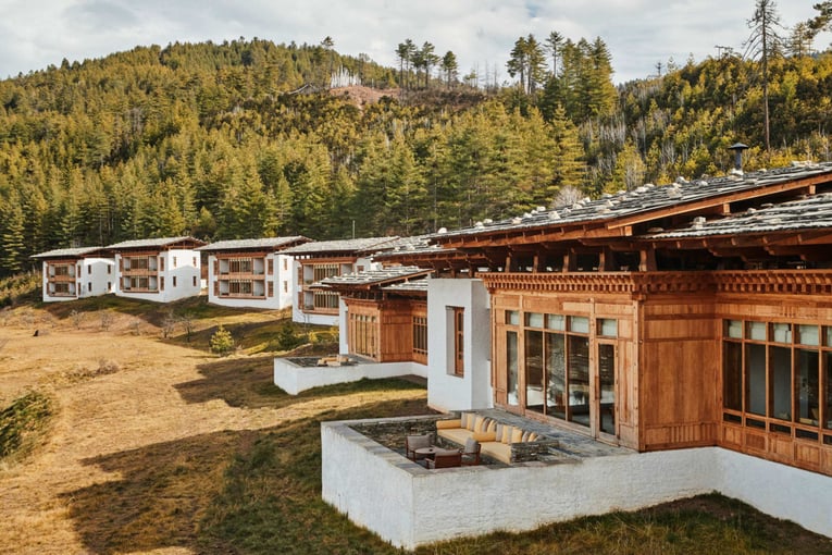 Six Senses Bhútán, Bhútán | Exclusive Tours Two-Bedroom_Villa_Exterior_Thimphu