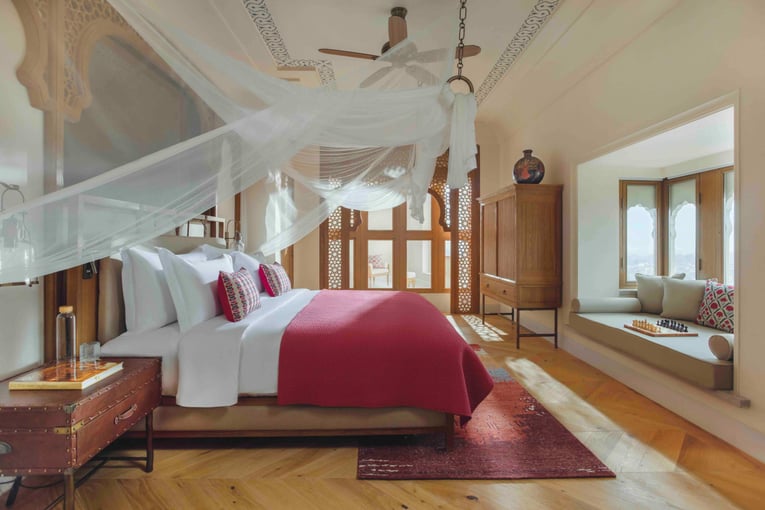 Six Senses Fort Barwara, Indie – Rajasthan Burj Suite Bedroom
