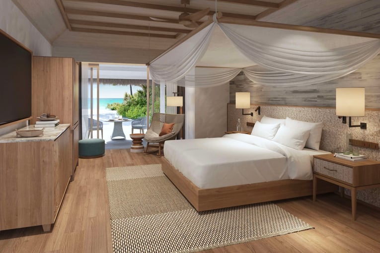 Six Senses Kanuhura, Lhaviyani Atoll – Maledivy deluxe-beach-villa-with-pool-bedroom-view