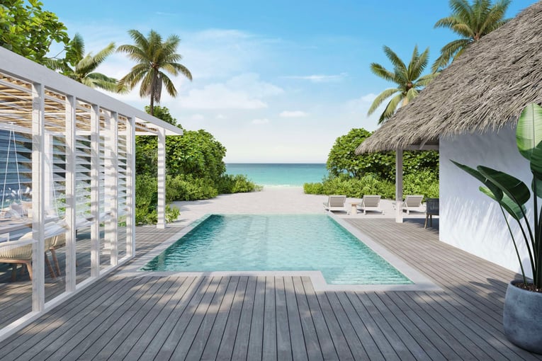Six Senses Kanuhura, Lhaviyani Atoll – Maledivy three-bedroom-beach-villa-suite-with-pool-terrace