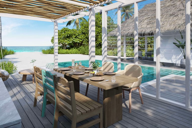Six Senses Kanuhura, Lhaviyani Atoll – Maledivy two-bedroom-beach-villa-with-pool-outside-deck-view
