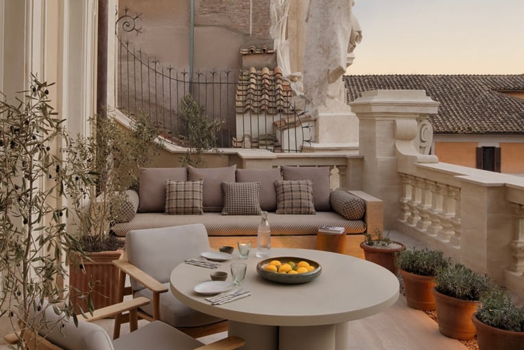 Six Senses Rome 1_Two_Bedroom_Mellini_Suite_Terrace 2