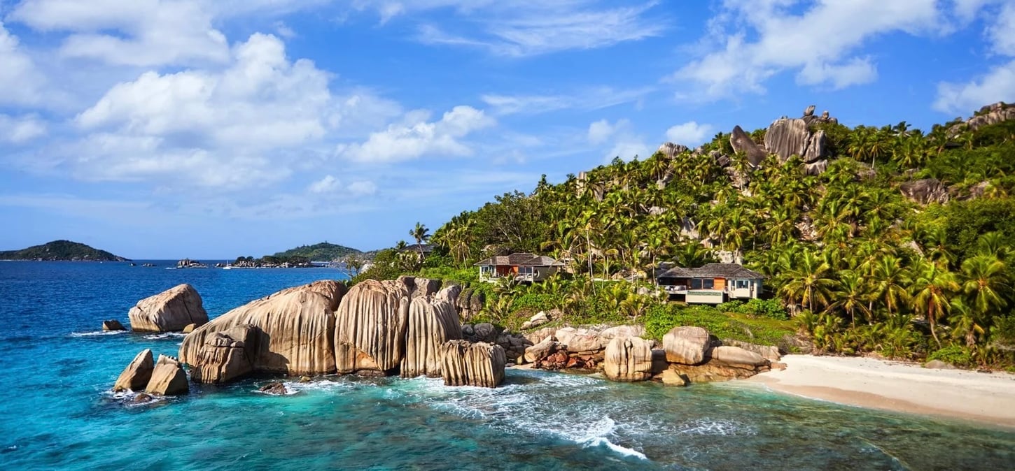 Six Senses Zil Pasyon felicite-seychelles-pasyon-pool-villas-aerial-2