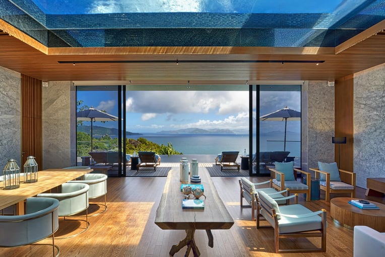 Six Senses Zil Pasyon felicite-seychelles-three-bedroom_residence_living_and_dining_room