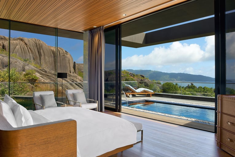 Six Senses Zil Pasyon felicite-seychelles-three-bedroom_residence_master_bedroom-view