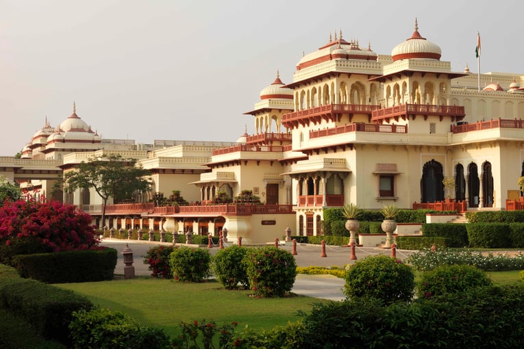 Taj Rambagh Palace, Indie – Jaipur Palace Exterior