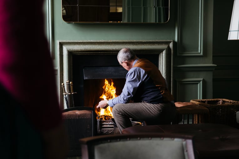 The Gleneagles Hotel Lobby Fire