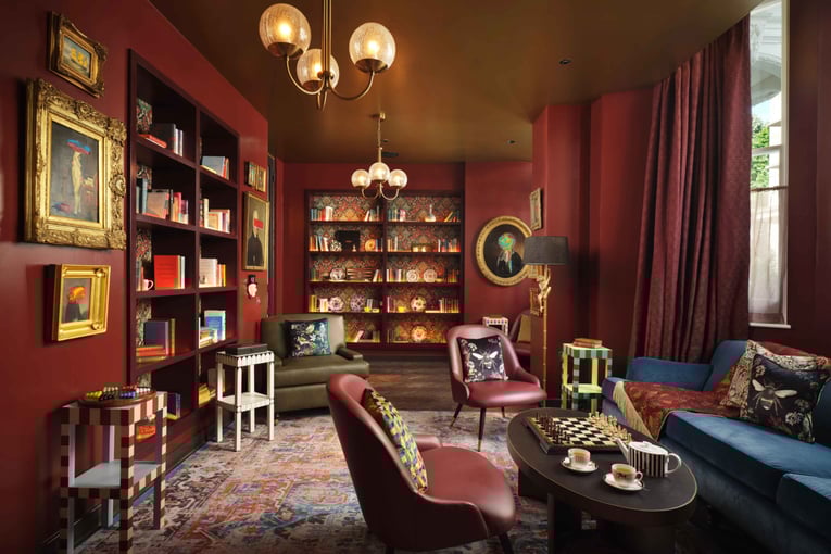 The Other House South Kensington TOHSK_PrivateClub_Library1_JH