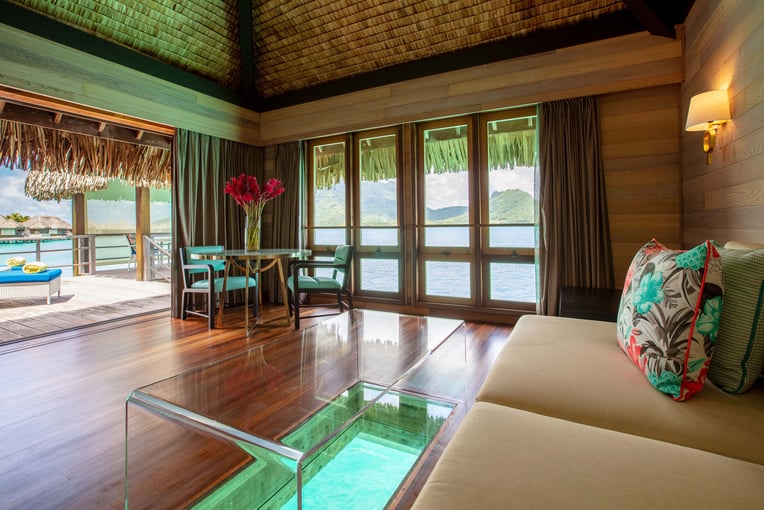 The St. Regis Bora Bora Resort bobxr-villa-livingroom-9753-hor-clsc