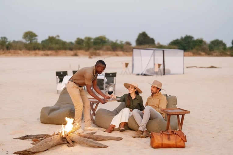 oheň, lidé, písek