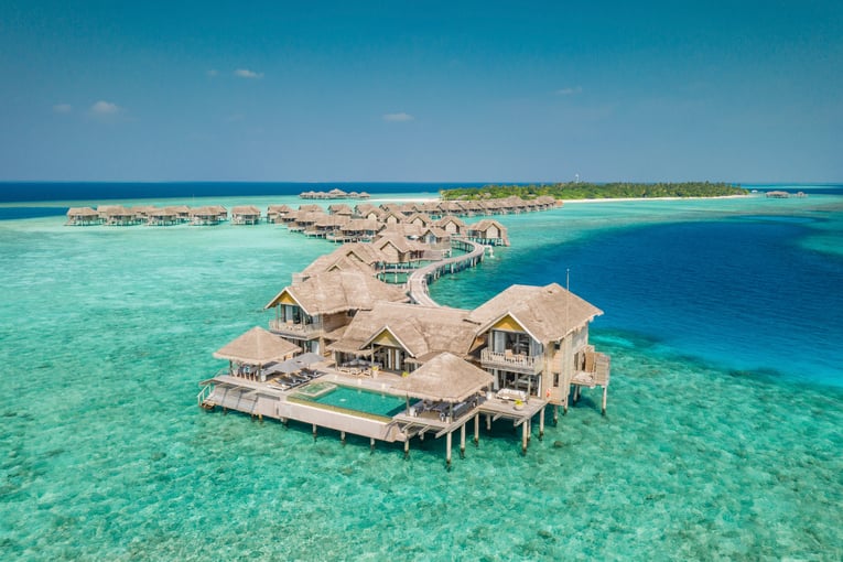 Vakkaru Maldives Resort Over Water Residence and Villas Aerial
