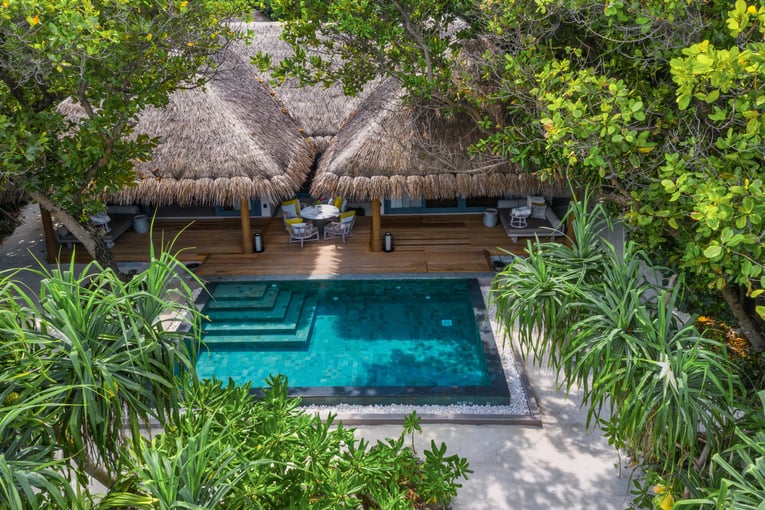 Vakkaru Maldives Resort Two Bedroom Beach Pool Residence_aerial3