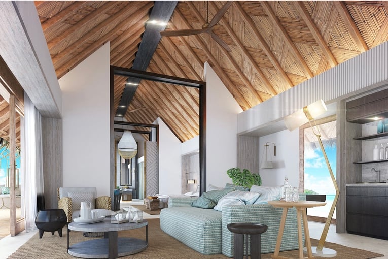 Waldorf Astoria Maldives Ithaafushi  MLEON-Beach-Villa-Living-room