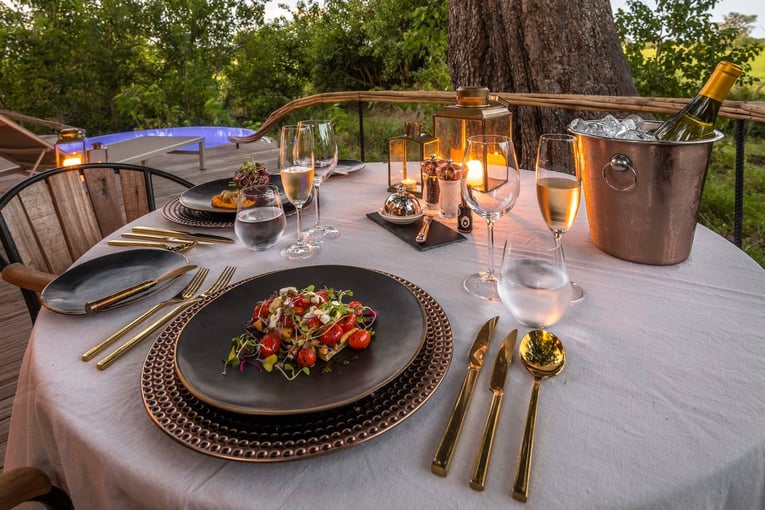 Wilderness Bisate Lodge, Rwanda – Volcanoes National Park | Exclusive Tours private-dining-setup-at-wilderness-mombo