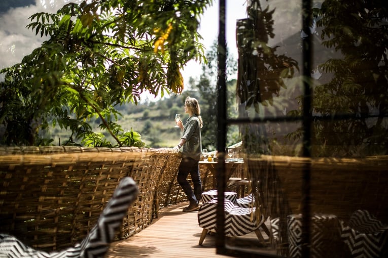 Wilderness Bisate Lodge, Rwanda – Volcanoes National Park | Exclusive Tours wilderness-bisate-guest-suite-balcony