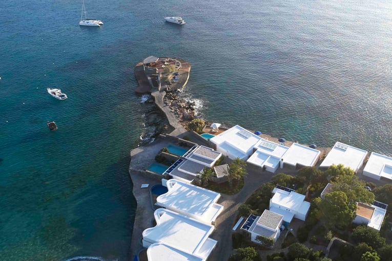 elounda beach Veghera bar overview
